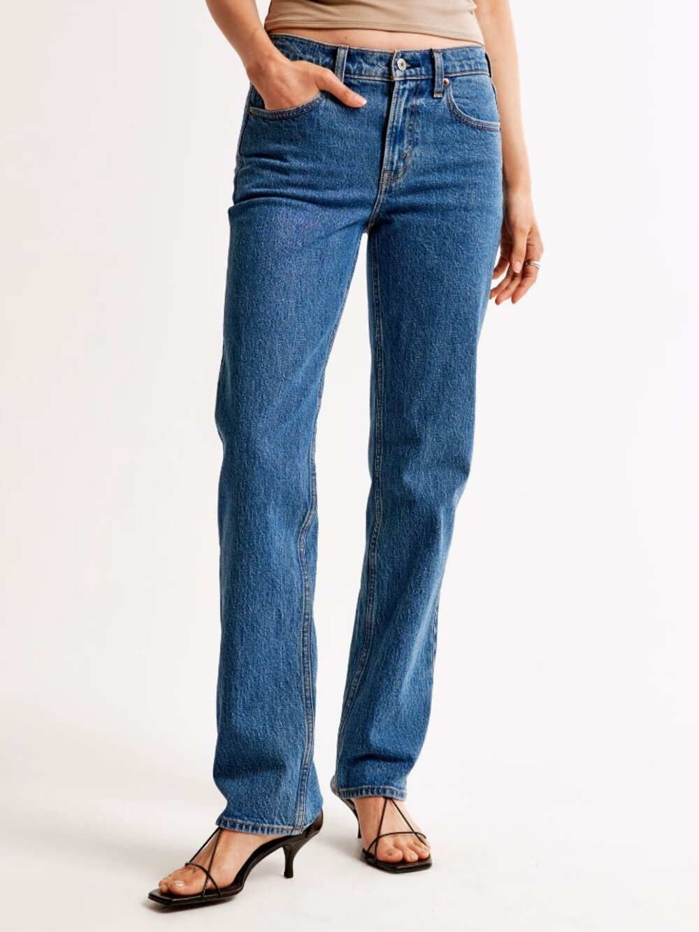 Abercrombie & Fitch 90s Straight Jeans - Size 27/4 R - Picture 2 of 8